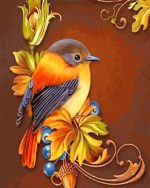 Robin Bird Paint By Numbers
