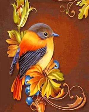 Robin Bird Paint By Numbers
