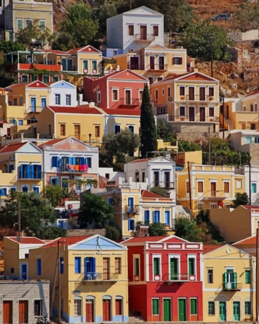 Symi Greece Paint By Numbers