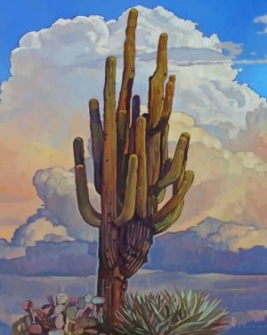 Cactus Plant Paint By Numbers