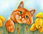 Orange Cat Paint By Numbers