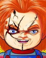 Chucky Doll Paint By Numbers
