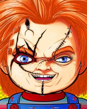 Chucky Doll Paint By Numbers