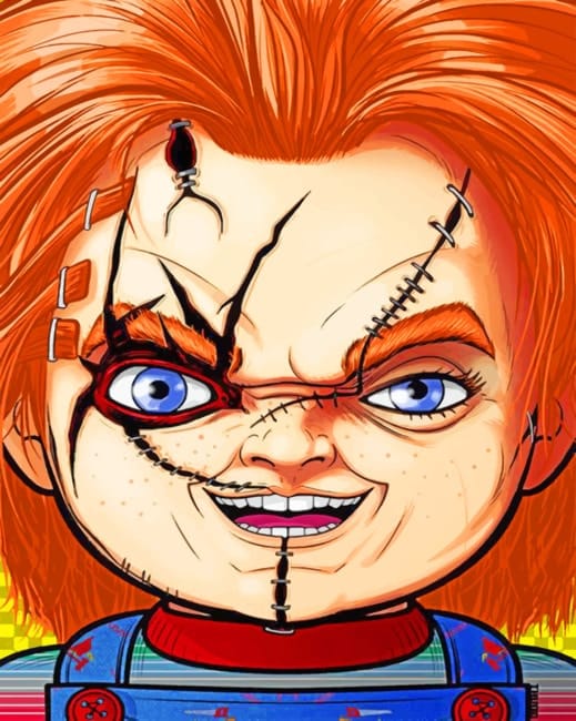 Chucky Doll Paint By Numbers