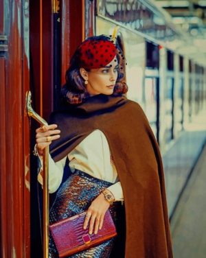 Woman In The Train Station Paint By Numbers