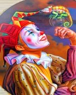 Clown With Lizard Paint By Numbers