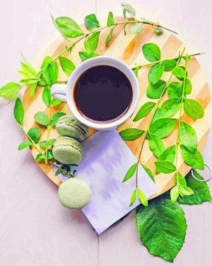 Coffee And Macarons Paint By Numbers