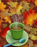 Coffee And Leaves Paint By Numbers