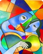 Colorful Abstract Lovers Paint By Numbers