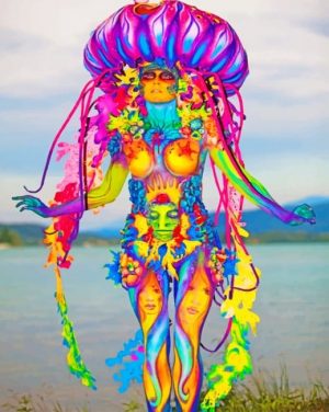 Jellyfish Woman Paint By Numbers