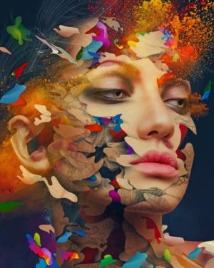 Colorful Woman Paint By Numbers