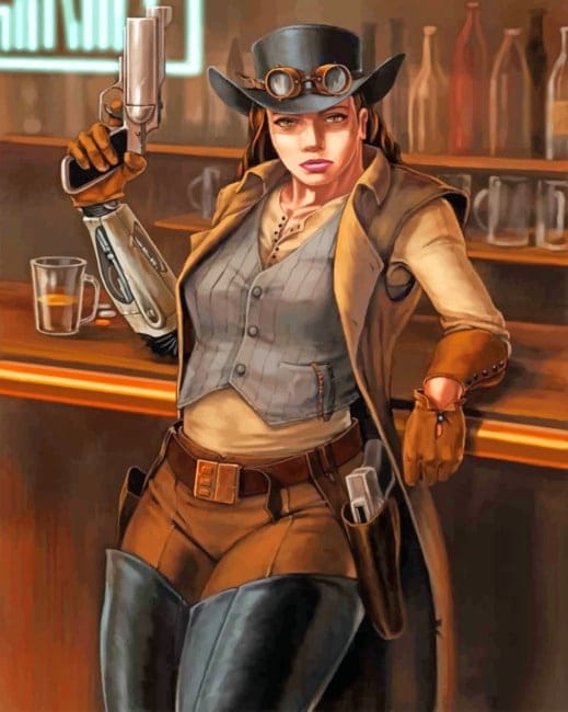 Western Cowgirl Paint By Numbers