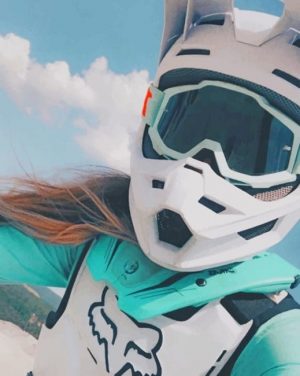 Motocross Girl Paint By Numbers