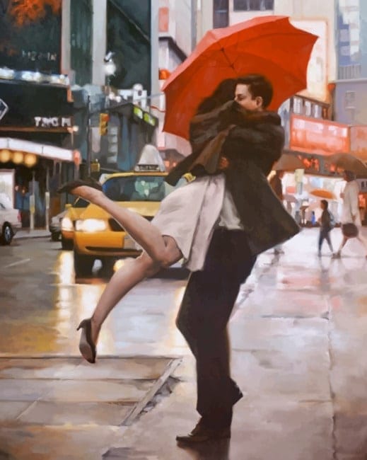 Couple Hugging Paint By Numbers