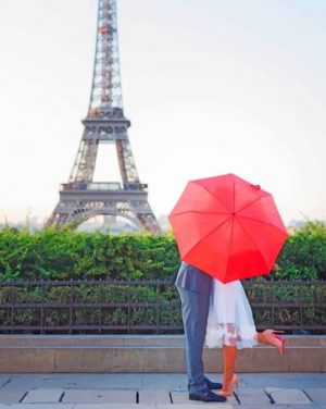 Couple In Paris Paint By Numbers