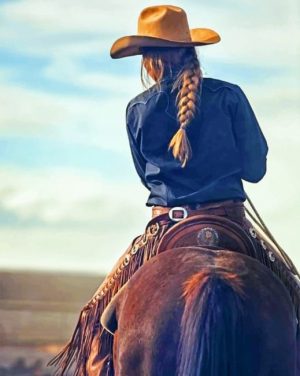 Western Cowgirl Paint By Numbers