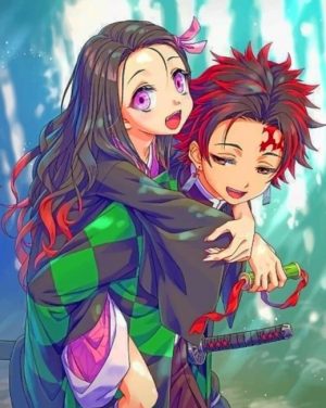 Nezuko And Tanjiro Paint By Numbers