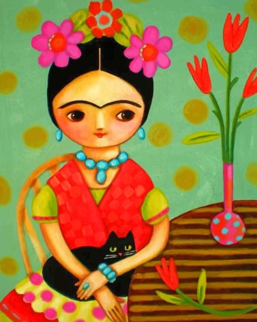 Cute Frida Kahlo Paint By Numbers