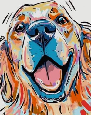 Colorful Puppy Dog Paint By Numbers