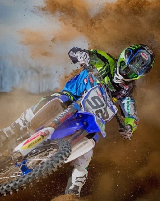 Dirt Biker Paint By Numbers