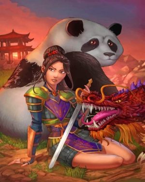 Mulan Princess paint by numbers