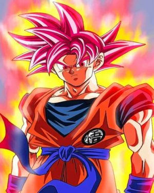 Super Saiyan Goku Paint By Numbers