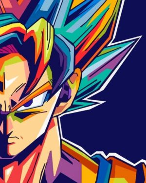 Pop Art Goku Paint By Numbers