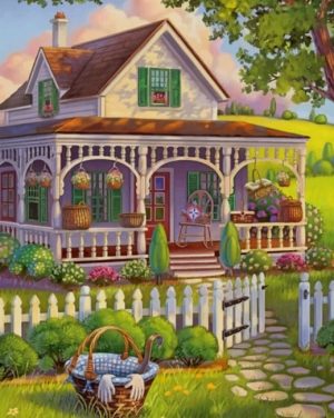 Countryside House Paint By Numbers