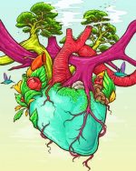 Forest Heart Paint By Numbers