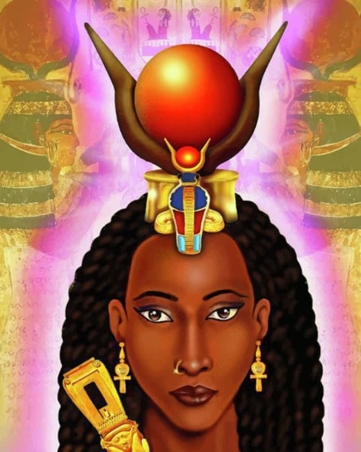 Egyptian African Woman Paint by numbers