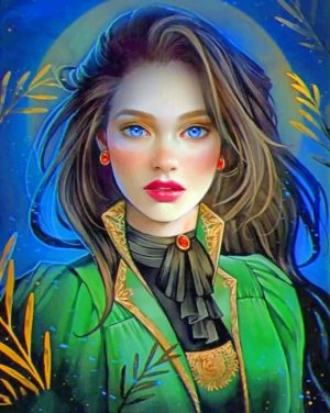 Victorian Girl Paint By Numbers