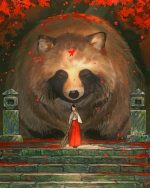 Fantastic Cool Raccoon Paint by numbers