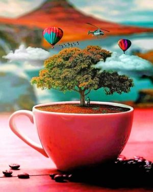 Tree Cup Paint By Numbers