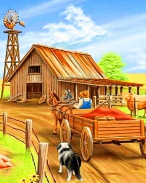 Farm Scene Paint By Numbers