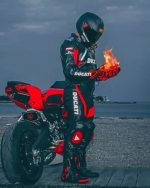 Motorcycle Driver Paint By Numbers