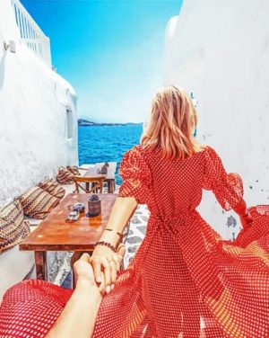 Follow Me To Santorini Paint By Numbers