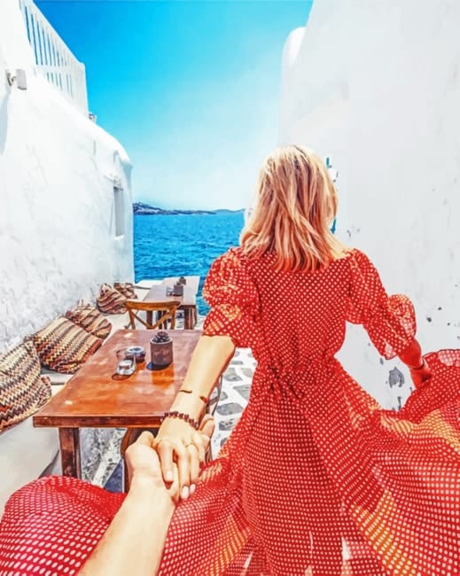 Follow Me To Santorini Paint By Numbers