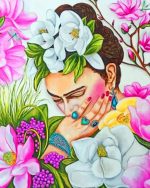 Frida Kahlo And Flowers Paint By Numbers