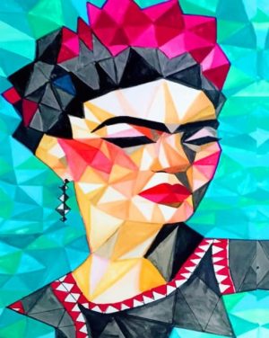 Geometric Frida Kahlo Paint By Numbers