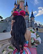 Girl In Disneyland Castle Paint By Numbers
