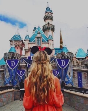 Girl In Disneyland Paint By Numbers