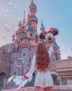 Girl In Disneyland Paint By Numbers