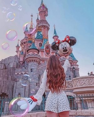 Girl In Disneyland Paint By Numbers