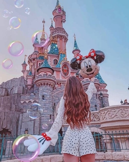 Girl In Disneyland Paint By Numbers