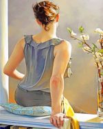 Girl Sitting Alone Paint By Numbers