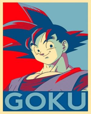 Goku Poster Paint By Numbers