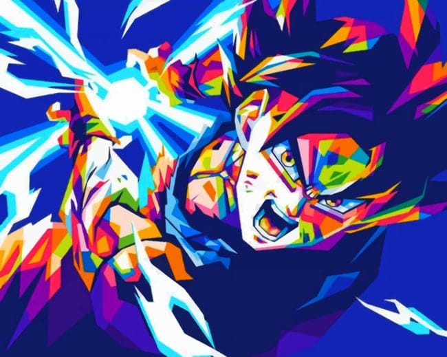 Goku Epic Pop Art Paint By Numbers