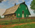 Green Barn Paint By Numbers
