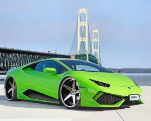 Green Lamborghini Paint By Numbers