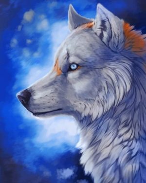 White Wolf Paint By Numbers